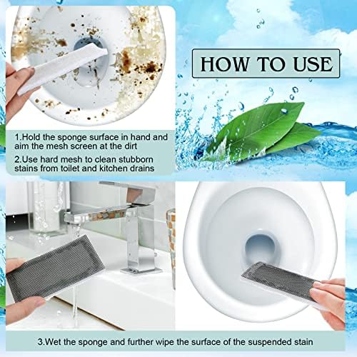 Dingion 6-Piece Toilet Ring Remover Cleaner Pads