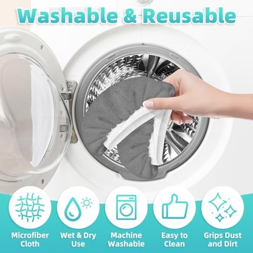 10 Pack Microfiber Cloths for Steam Cleaner Accessories
