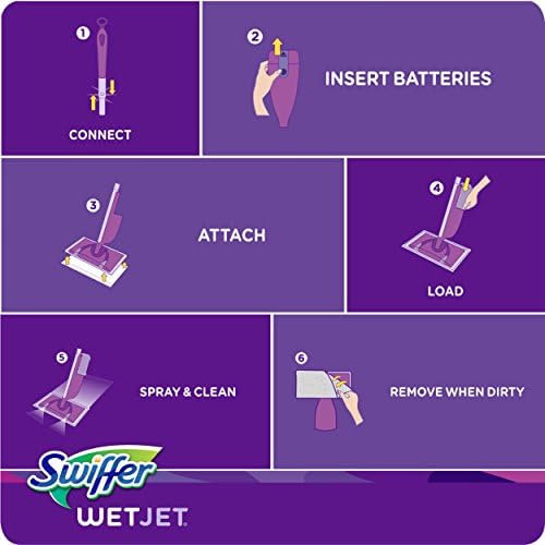 Swiffer WetJet Mopping Pad Refill 12 Count Multi-Surface Hardwood Floor Cleaner