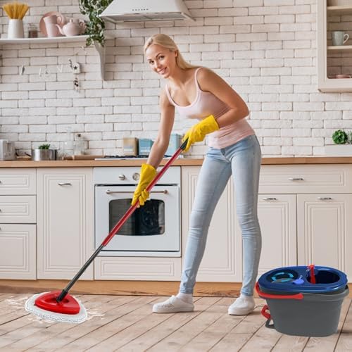 3PCS Spin Mop Heads 1 Mop Base Compatible with OCedar Systems