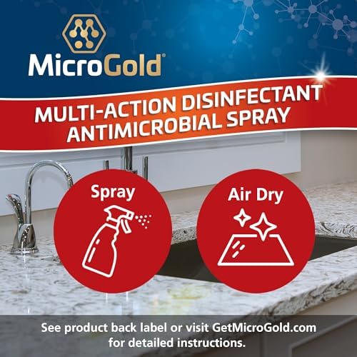 MicroGold Multi-Action Disinfectant Antimicrobial Spray 24 oz