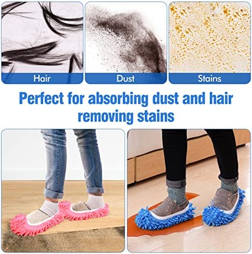 10Pcs Mop Slippers for Floor Cleaning Reusable Dust Mops