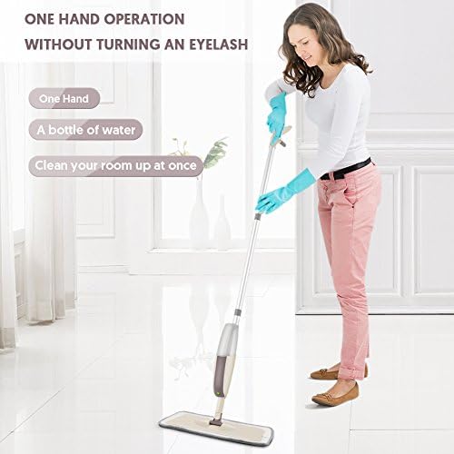 MEXERRIS Spray Wet Mop with 3 Reusable Microfiber Pads
