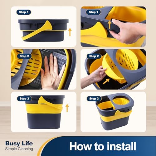 Yocada Commercial Mop Bucket with Wringer 1