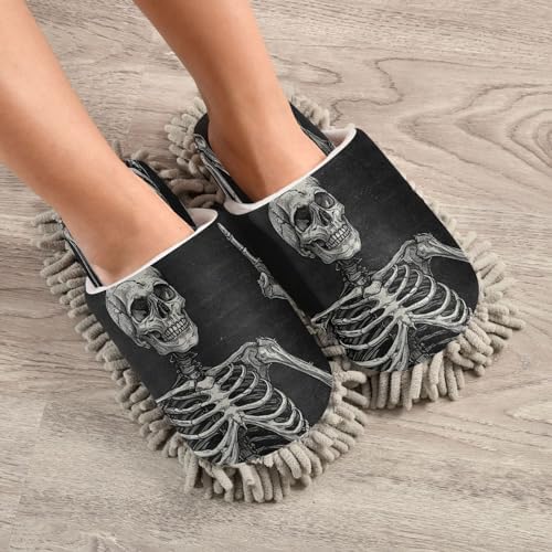 Zhirexin Cleaning Slippers with Microfiber Mop Pads