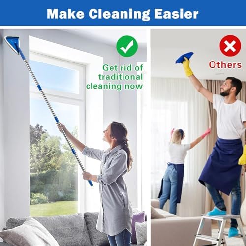 Bryquelin Wall Cleaner Mop with Stainless Steel Handle 1