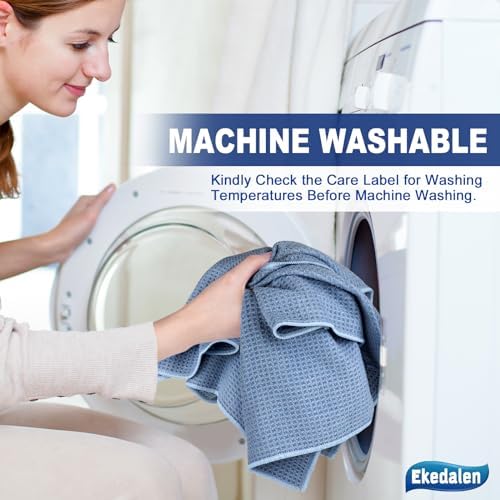 Ekedalen Waffle Weave Microfiber Cleaning Cloth 6 Pack