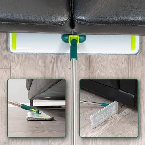 Pine-Sol Flat Microfiber Mop - Wet Dry with 2 Reusable Pads