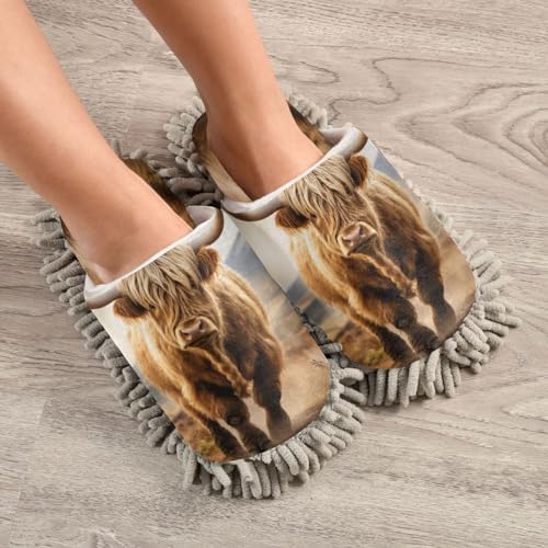 Zhirexin Microfiber Mop Slippers for Home Cleaning