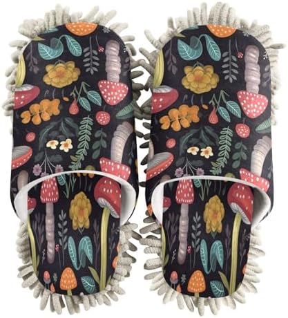 Zhirexin Mop Slippers - Soft Microfiber Cleaning Shoes for Home Use