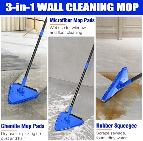 Dolanx 80 Inch Wall Mop with 180 Folding and 360 Swivel