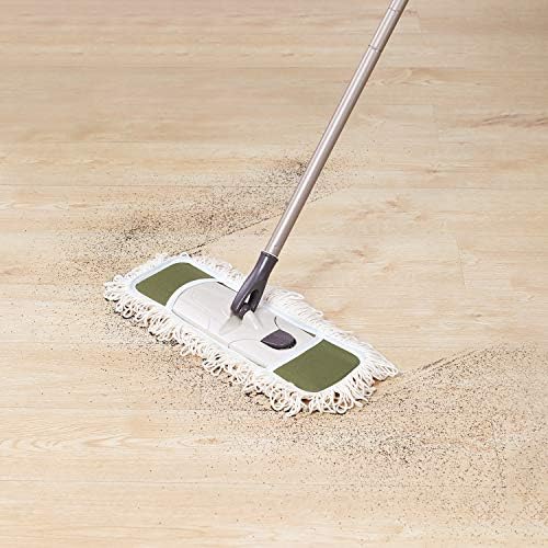 Eyliden Dust Mop with Reversible Pads and Height Adjustable Handle