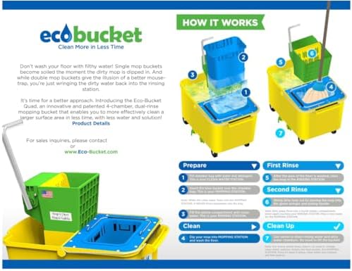 Eco-Bucket with Wringer and Mop Handle