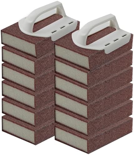 Garvonti Magic Carborundum Sponge 12pcs with Handles 1