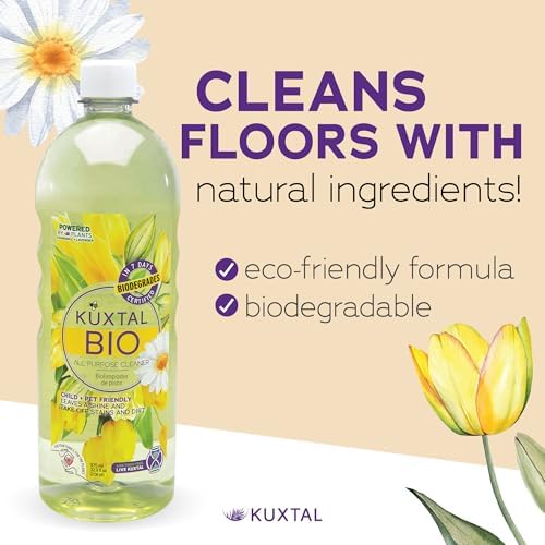 KUXTAL Liquid Floor Cleaner 3 Pack - Biodegradable Eco-Friendly