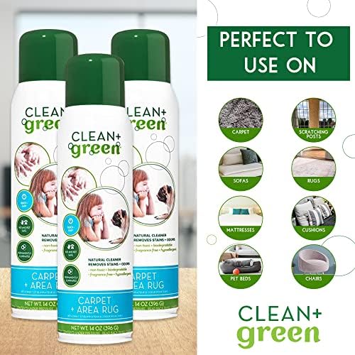 Carpet Cleaner Natural Stain Remover - 14 Ounces Safe for Pets Kids