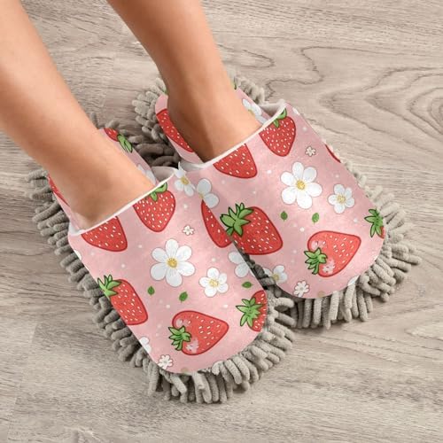 Zhirexin Cleaning Slippers with Microfiber Mop Pads 1