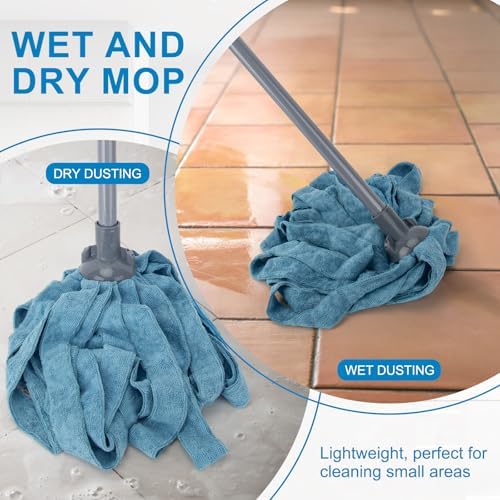 KeFanta Floor Mop with 2 Microfiber Heads and 32-inch Handle