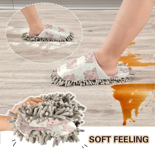 Zhirexin Microfiber Mop Slippers for House Cleaning