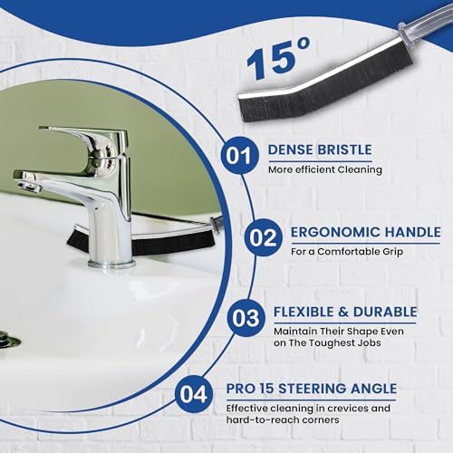 7Pcs Crevice Cleaning Brush Set for Narrow Spaces