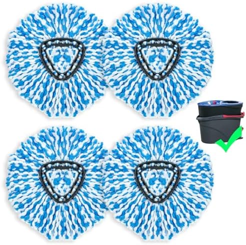 Zarevant Spin Mop Refill Head Pack of 4