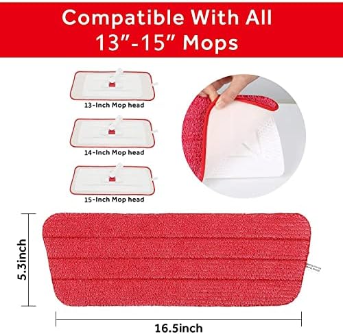 Panda Grip 165 inch Mop Pad Refills 3 Pack