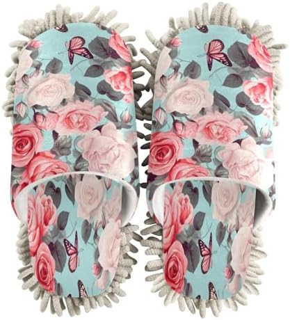 Bulletgxll Mopping Slippers with Microfiber Pad for Daily Cleaning