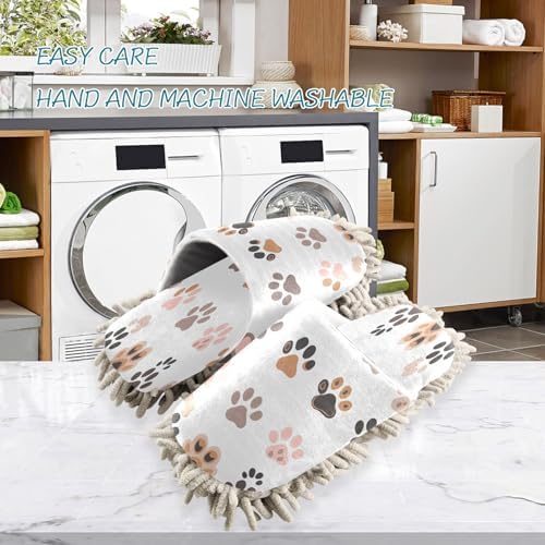 Zhirexin Colorful Cat Paws Cleaning Slippers 1