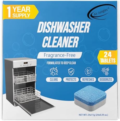 Air Jungles Dishwasher Cleaner Tablets 24 Count