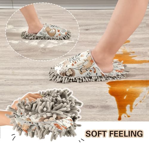 Zhirexin Cartoon Animal Kitchen Cleaning Slippers