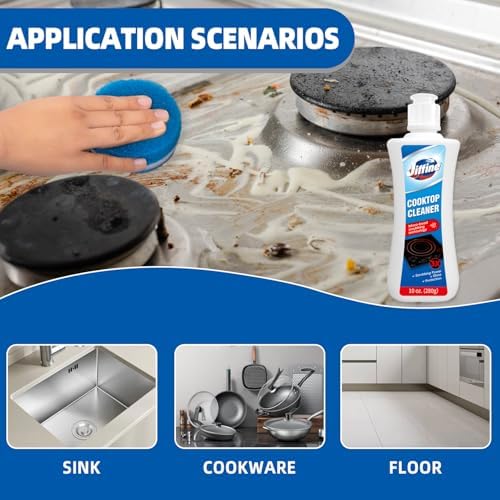 Jiffine Glass Cooktop Cleaner Kit Polish