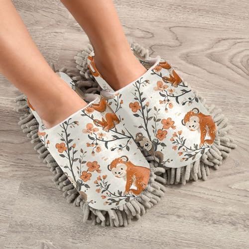 Zhirexin Cartoon Animal Mopping Slippers