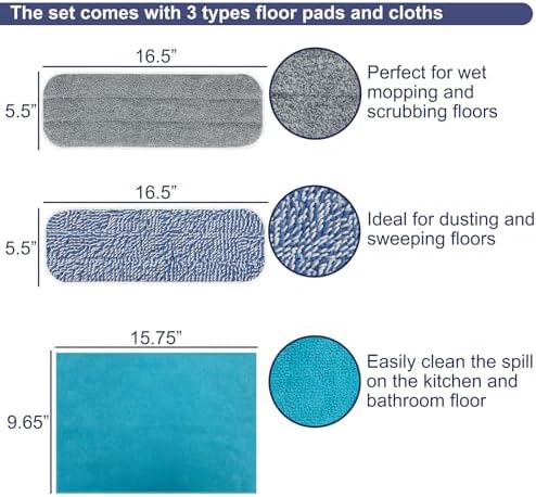 AMERWASH PLUS Dual Function Microfiber Mop