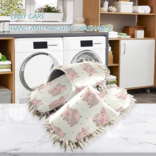 Zhirexin Microfiber Mop Slippers for House Cleaning