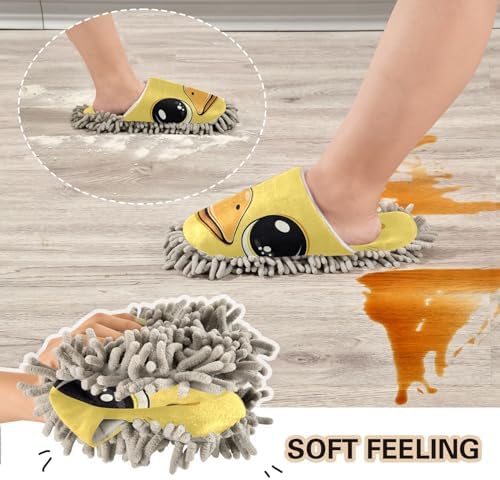 Zhirexin Yellow Duck Cleaning Slippers for House Floor