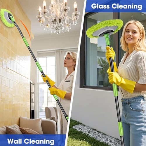 Dowos Wall Cleaner with 15 Elbow Extension Pole