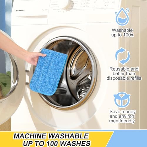 18 Inch Reusable Microfiber Mop Heads 5 Pack