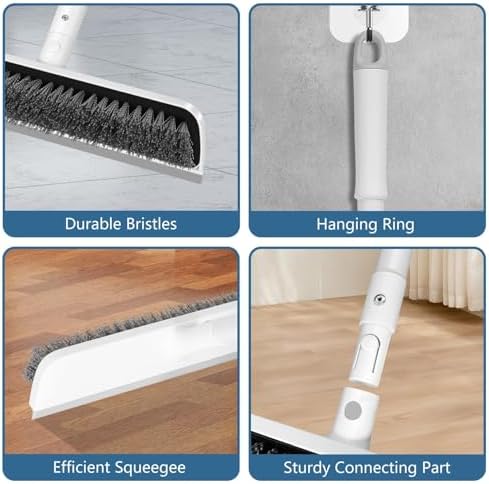 SetSail 2-in-1 Floor Scrub Brush with Adjustable Handle