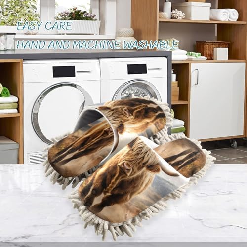 Zhirexin Microfiber Mop Slippers for Home Cleaning