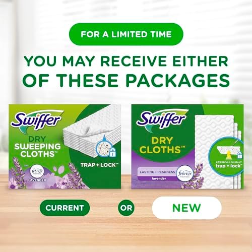 Swiffer Dust Mop Dry Pads Refill Lavender Scent 52ct Pack of 3
