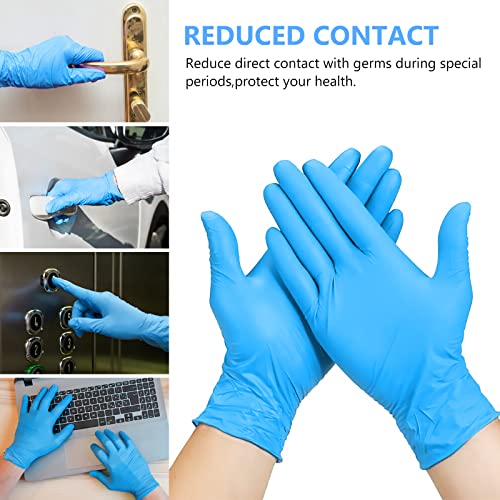 Squish Disposable Vinyl Gloves Pack of 100 Blue X-Large