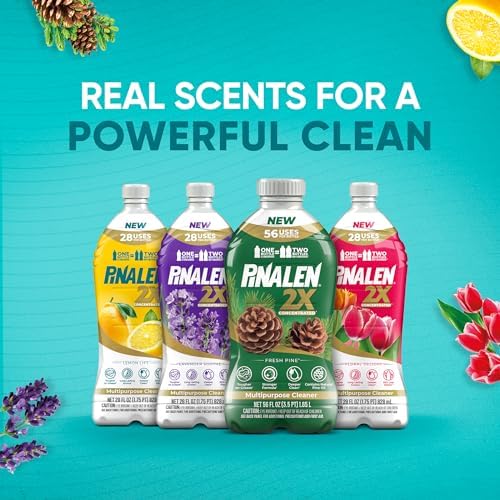 PINALEN 2X Max Aromas Concentrated All Purpose Cleaner - Floral Delight Scent - 108 fl oz