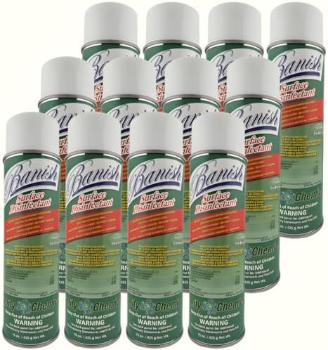 Quality Chemical Banish Disinfectant Spray - 12 Pack