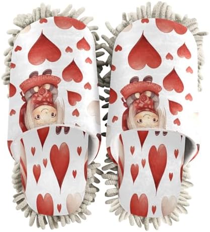 Bulletgxll Cartoon Girl Mopping Slippers - M