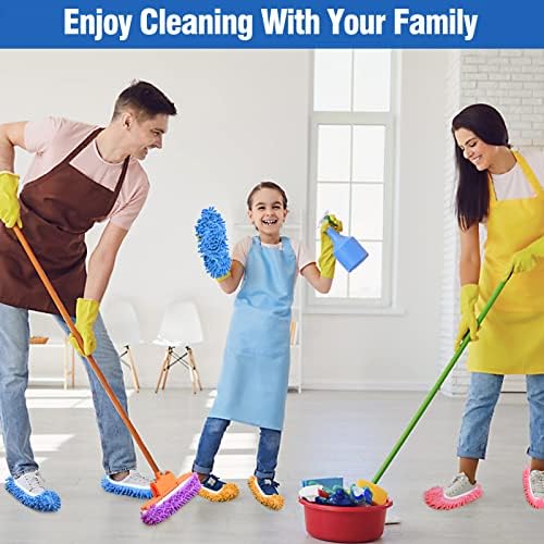 10Pcs Mop Slippers for Floor Cleaning Reusable Dust Mops