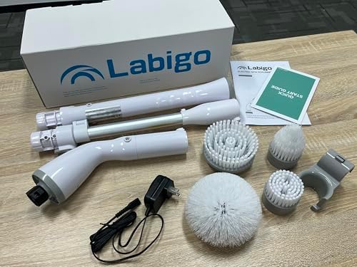 LABIGO Electric Spin Scrubber LA1 Pro Cordless Cleaning Brush for Bathroom and Tile