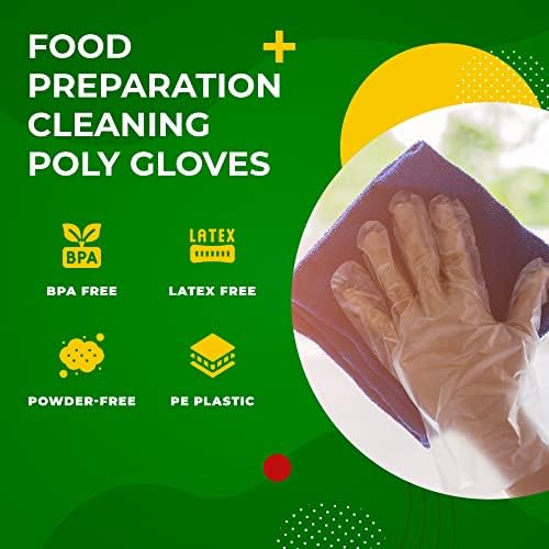 Green Direct Disposable PE Gloves Latex Free 500Pack