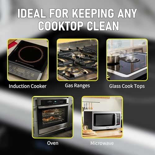 SHADAIWUYU 17oz Cooktop Cleaner Kit with Scraper and Pad