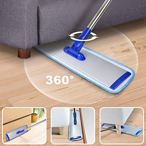 Bryquelin 18 Microfiber Mop with Stainless Steel Handle