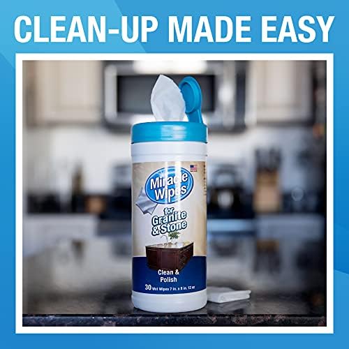 MiracleWipes for Stone Surfaces - 30 Count